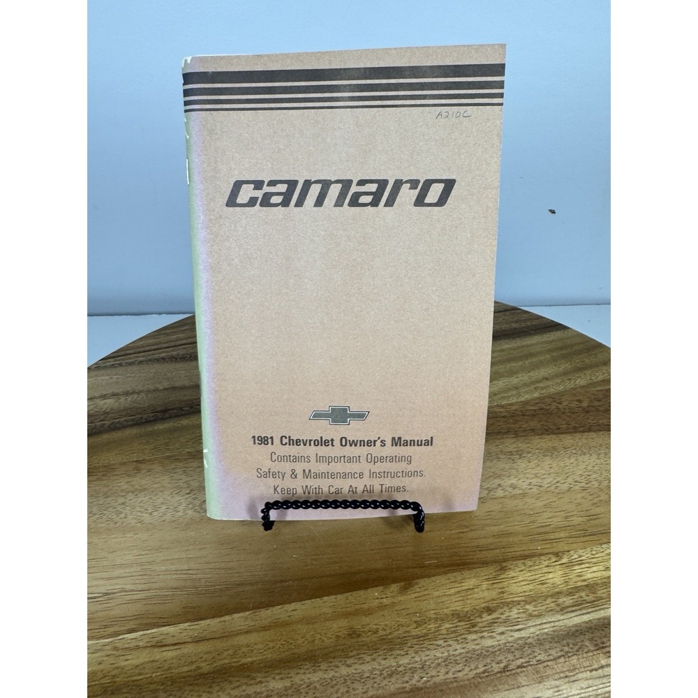 1981 Chevrolet Camaro Owners Operators Manual 81 Chevy